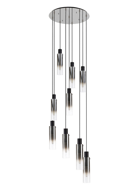 Brooks Slim Round Pendant 9 Light